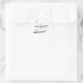 Sydney in einer Glaskugel Runder Aufkleber (Tasche)