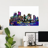 Sydney in Graffiti Poster (Heimbüro)