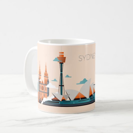 Sydney Kaffeetasse (Vorderseite Links)