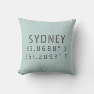 Sydney Latitude Longitude Kissen