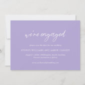 Sydney Lavender Modern Wedding Save The Date (Vorderseite)