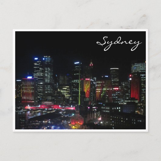 Sydney lebend rot postkarte (Vorderseite)