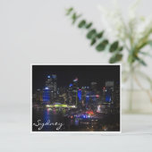Sydney lebhaft blau postkarte (Stehend Vorderseite)