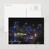 Sydney lebhaft blau postkarte (Vorne/Hinten)
