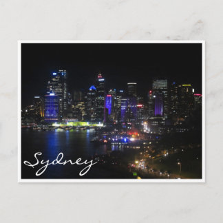 Sydney lebhaft lila postkarte