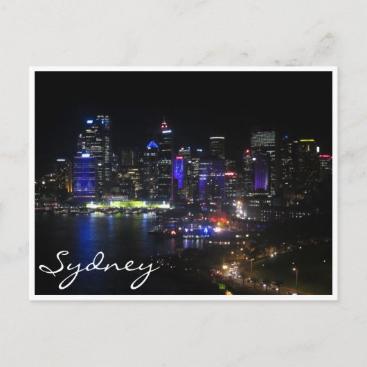 Sydney lebhaft lila postkarte (Vorderseite)