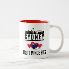 Sydney Liebe Fruchtmince Pies Cityscape Zweifarbige Tasse