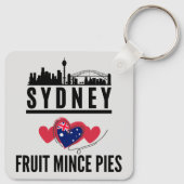 Sydney Lieben Fruchtmince Pies Cityscape Schlüsselanhänger (Rückseite)