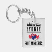 Sydney Lieben Fruchtmince Pies Cityscape Schlüsselanhänger (Vorderseite links)