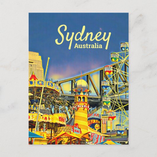 Sydney Luna Park Park Park Park Parkgarten Postkarte (Vorderseite)