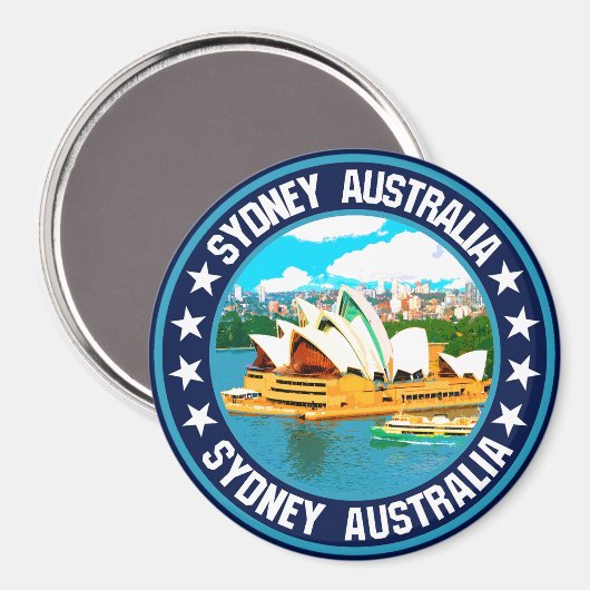 Sydney Magnet (Vorderseite/Rückseite)