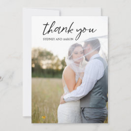 Sydney Modern Wedding Dankeskarte