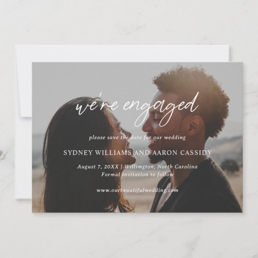 Sydney Modern Wedding Save The Date (Vorderseite)