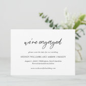 Sydney Modern Wedding Save The Date (Stehend Vorderseite)
