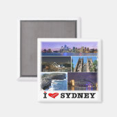 SYDNEY, Mosaik, Australien, Ozeanien, Kühlschrank Magnet (Vorderseite/Rückseite)