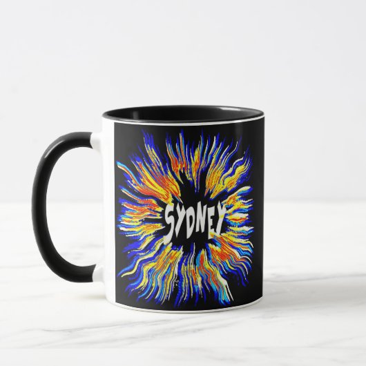 Sydney Name Art Tasse (Links)