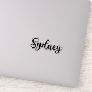 Sydney Name - Handgeschriebene Kalligrafie Aufkleber
