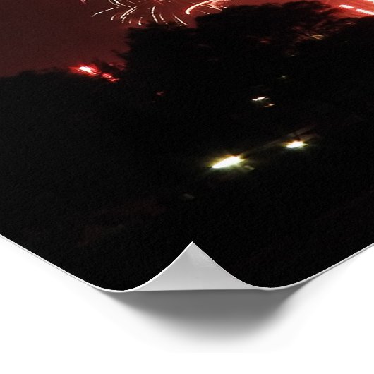 Sydney New Year's Eve Fireworks Poster (Ecke)