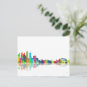 Sydney NSW Skyline Postkarte (Stehend Vorderseite)