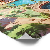 Sydney Opera Australien Art Vintage Poster (Ecke)