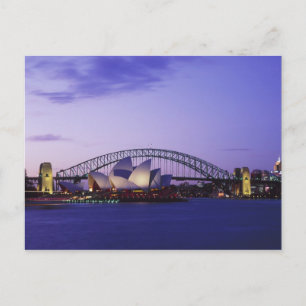 Sydney Opera House and Harbour, New South 2 Postkarte
