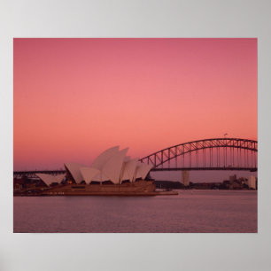 Sydney Opera House and Harbour, New South Poster