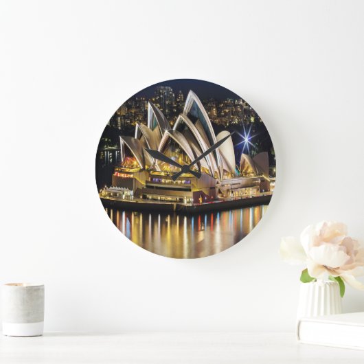 Sydney - OPERA HOUSE - Ansicht Große Wanduhr (Zuhause)