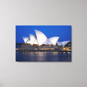 Sydney Opera House at Night, Sydney, New South Leinwanddruck