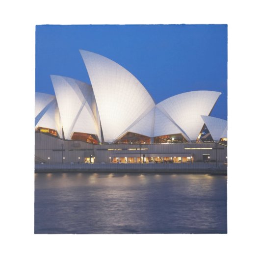 Sydney Opera House at Night, Sydney, New South Notizblock (Vorderseite)