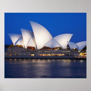Sydney Opera House at Night, Sydney, New South Poster