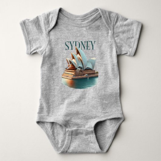 Sydney Opera House Australia Baby Strampler (Vorderseite)