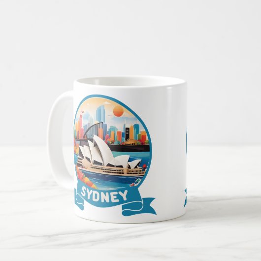 Sydney Opera House Australia Kaffeetasse (Vorderseite Links)