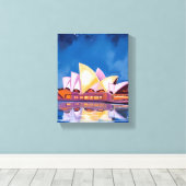Sydney Opera House, Australia Painting Leinwanddruck (Insitu (Holzboden))