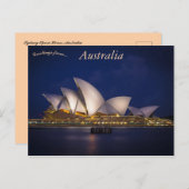 Sydney Opera House Australia Postkarte (Vorne/Hinten)