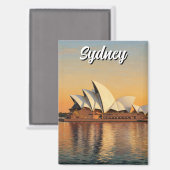 Sydney Opera House Australia Travel Magnet (Vorderseite/Rückseite)
