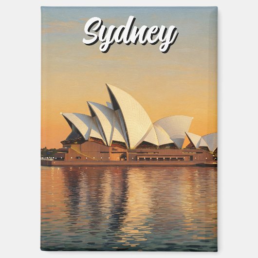 Sydney Opera House Australia Travel Magnet (Vorderseite)