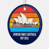 Sydney Opera House Australia Trip Custom Foto Keramik Ornament (Links)