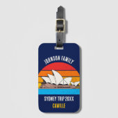 Sydney Opera House Australia Vacation Blue Gepäckanhänger (Vorderseite Vertikal)