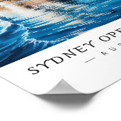 Sydney Opera House Australia Wall Art Poster (Ecke)