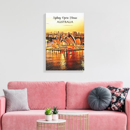 Sydney Opera House, Australien Canvas Print Leinwanddruck (Insitu (Wohnzimmer))