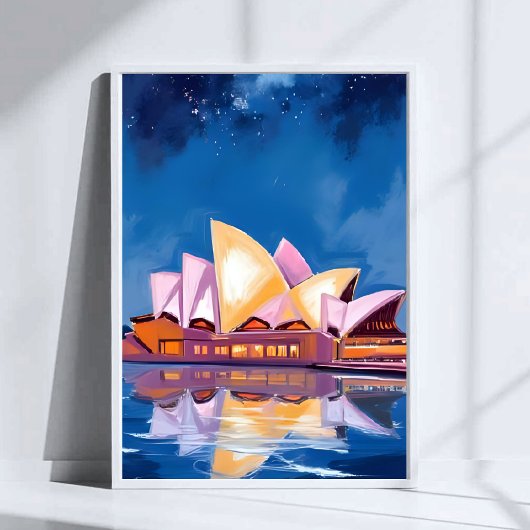 Sydney Opera House, Australien Gemälde Poster