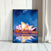 Sydney Opera House, Australien Gemälde Poster