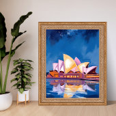 Sydney Opera House, Australien Gemälde Poster