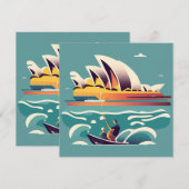 Sydney Opera House Australien Gemälde Souvenir (Vorne/Hinten)
