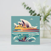 Sydney Opera House Australien Gemälde Souvenir (Stehend Vorderseite)