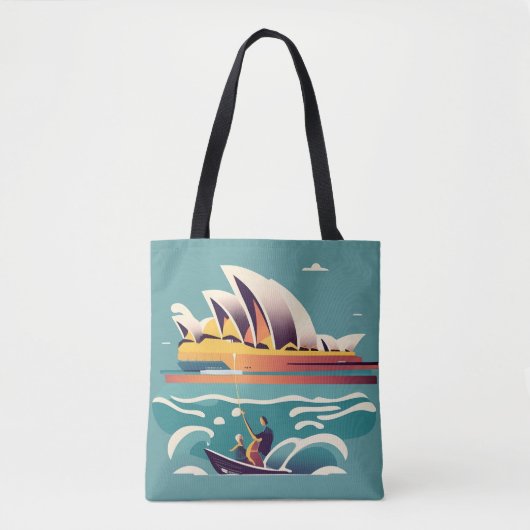 Sydney Opera House Australien Gemälde Souvenir Tasche (Vorderseite)