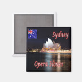 SYDNEY, OPERA HOUSE, Australien, Kühlschrank Magnet (Vorderseite/Rückseite)