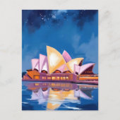 Sydney Opera House, Australien Malerei Postkarte (Vorderseite)