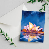 Sydney Opera House, Australien Malerei Postkarte