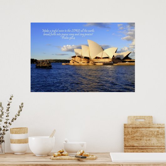 Sydney Opera House, Australien Poster (Küche)